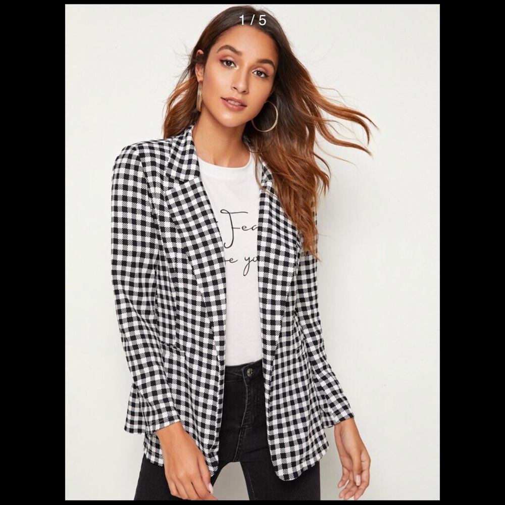 Black & White Checkered Blazers